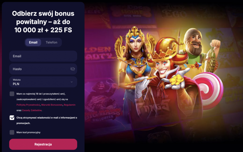 nv casino rejestracja